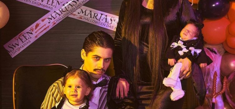 Filhas de Virgínia Fonseca e Zé Felipe surgem fantasiadas para o Halloween. Foto da família encanta web!