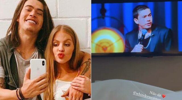 Luisa Sonza posta foto assistindo show de Whindersson nunes e internautas reagem: ‘maturidade’