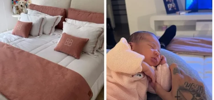 Afastado do futebol por lesão, Neymar visita a filha Mavie na casa de Bruna Biancardi