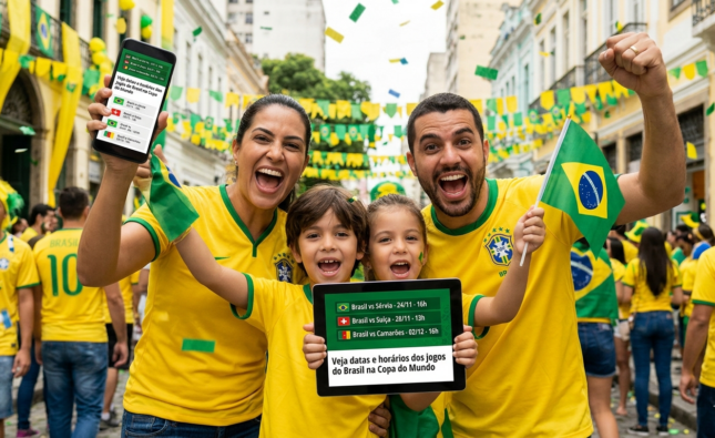 Veja datas e horários dos jogos do Brasil na Copa do Mundo