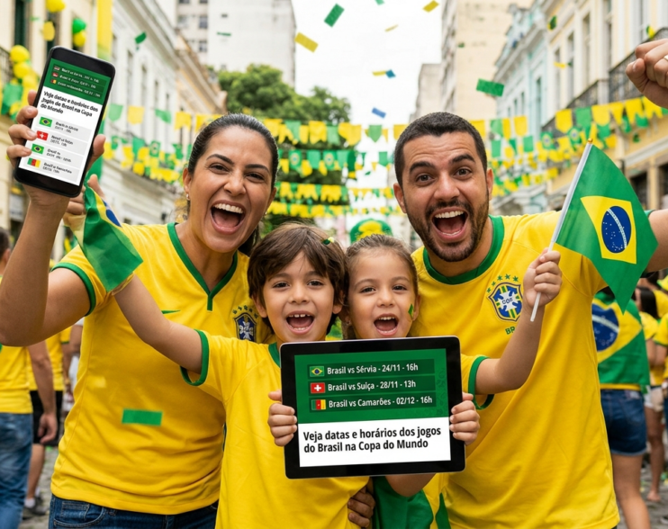 Veja datas e horários dos jogos do Brasil na Copa do Mundo