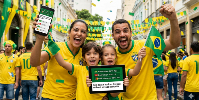 Veja datas e horários dos jogos do Brasil na Copa do Mundo