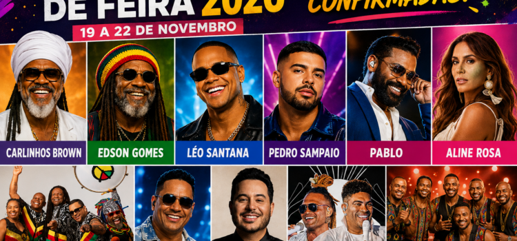 Carlinhos Brown e Edson Gomes são confirmados na Micareta de Feira 2026