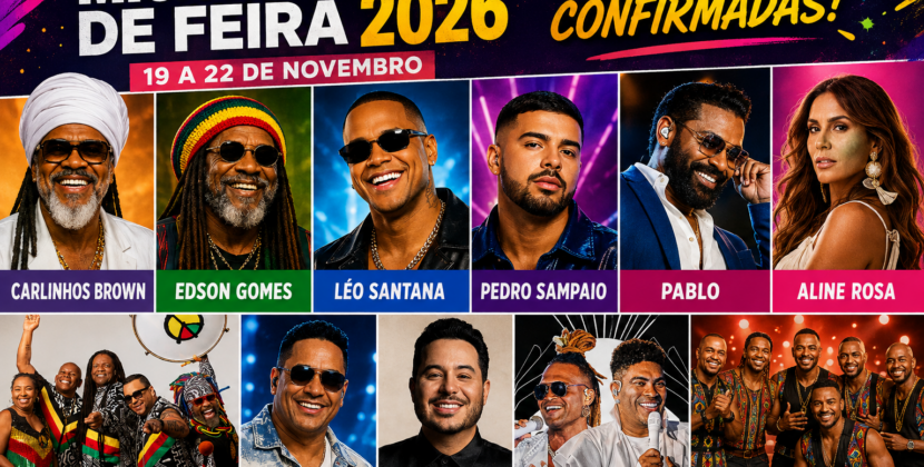 Carlinhos Brown e Edson Gomes são confirmados na Micareta de Feira 2026
